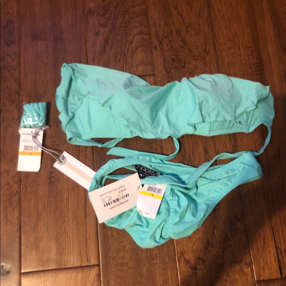 O’Neil bathing suit, small top, medium bottoms